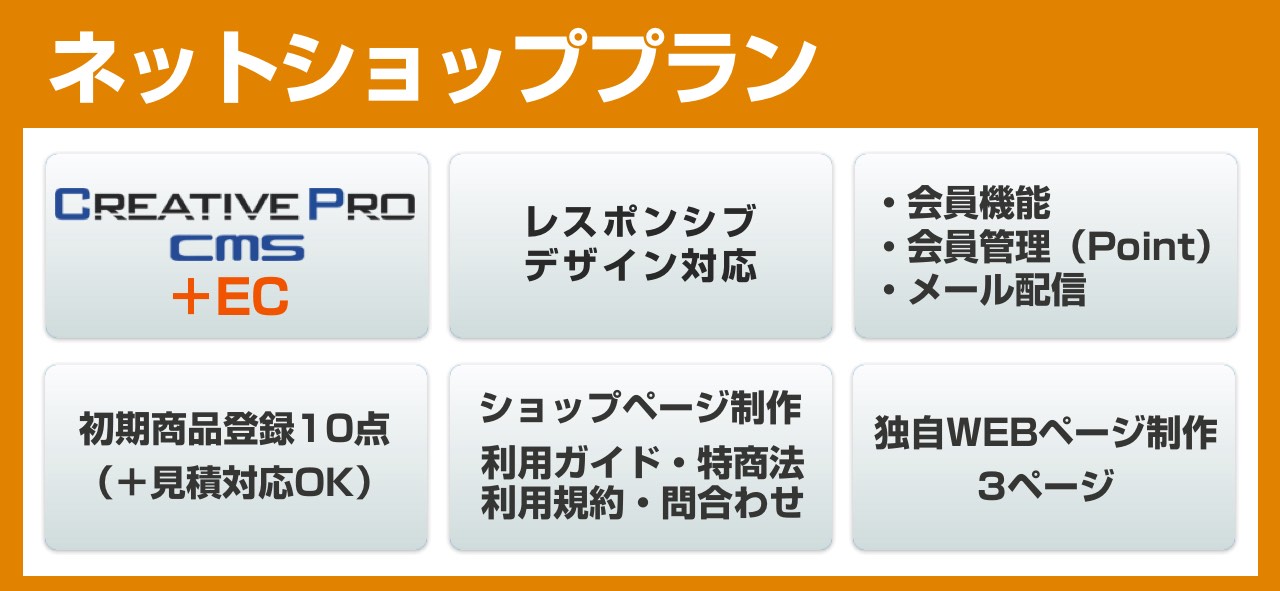 ネットショップ(ECサイト)プラン